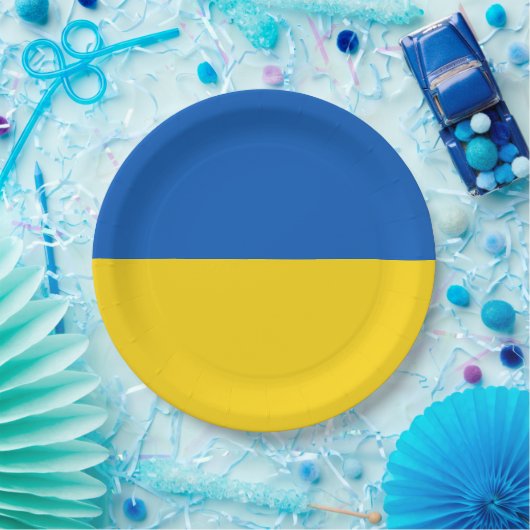 Flagge der Ukraine Pappteller (Party)