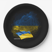 Flagge der Ukraine Pappteller (Vorderseite)