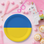 Flagge der Ukraine Pappteller (Party)