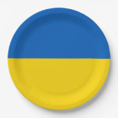 Flagge der Ukraine Pappteller (Vorderseite)