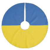 Flagge der Ukraine Polyester Weihnachtsbaumdecke (Vorderseite)