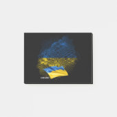 Flagge der Ukraine Post-it Klebezettel (Vorderseite)
