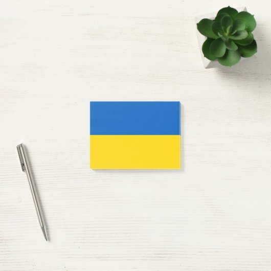 Flagge der Ukraine Post-it Klebezettel (Büro)