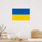 Flagge der Ukraine Poster (Küche)