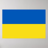 Flagge der Ukraine Poster (Vorne)