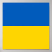 Flagge der Ukraine Poster (Vorne)