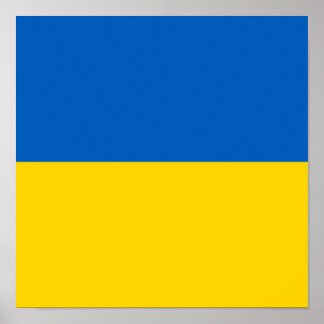 Flagge der Ukraine Poster