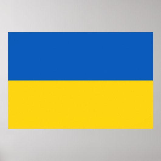 Flagge der Ukraine Poster (Vorne)