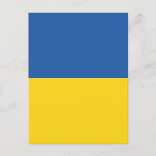 Flagge der Ukraine Postkarte (Vorderseite)