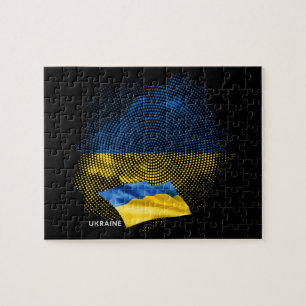 Flagge der Ukraine Puzzle