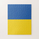 Flagge der Ukraine Puzzle<br><div class="desc">Die Flagge der Ukraine ist ein Banner von zwei gleich großen horizontalen Bändern von blau und gelb. Das obere repräsentiert den Himmel und das gelbe repräsentiert den Weizen. Die Nationalflagge der Ukraine</div>