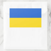 Flagge der Ukraine Rechteckiger Aufkleber (Tasche)