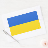 Flagge der Ukraine Rechteckiger Aufkleber (Umschlag)