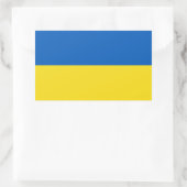 Flagge der Ukraine Rechteckiger Aufkleber (Tasche)
