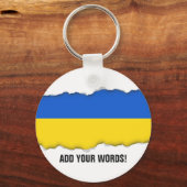 Flagge der Ukraine Schlüsselanhänger (Vorderseite)