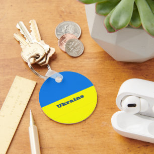 Flagge der Ukraine Schlüsselanhänger