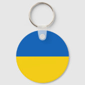 Flagge der Ukraine Schlüsselanhänger (Rückseite)