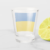Flagge der Ukraine Schnapsglas (Rückseite)