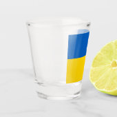 Flagge der Ukraine Schnapsglas (Links)
