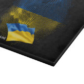 Flagge der Ukraine Schneidebrett (Ecke)