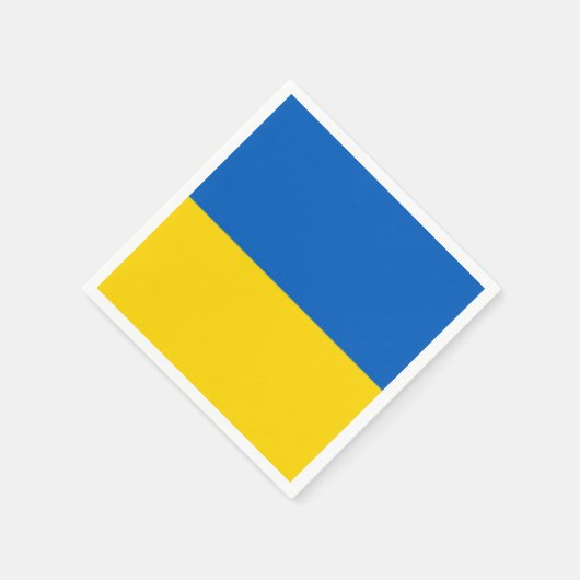 Flagge der Ukraine Serviette (Ecke)