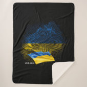 Flagge der Ukraine Sherpadecke (Vorderseite)