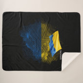 Flagge der Ukraine Sherpadecke (Vorderseite (Horizontal))