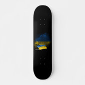 Flagge der Ukraine Skateboard (Vorne)