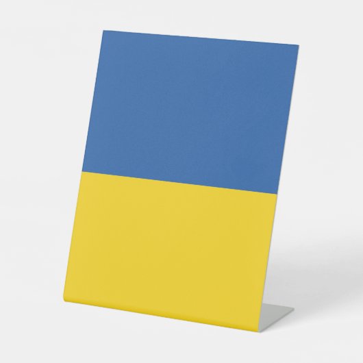 Flagge der Ukraine Sockelschild (Vorderseite)
