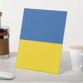 Flagge der Ukraine Sockelschild (In SItu)
