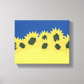 Flagge der Ukraine Stretched Canvas Print Leinwanddruck