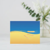 Flagge der Ukraine, symbolisch, Postkarte (Stehend Vorderseite)