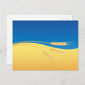 Flagge der Ukraine, symbolisch, Postkarte (Vorne/Hinten)