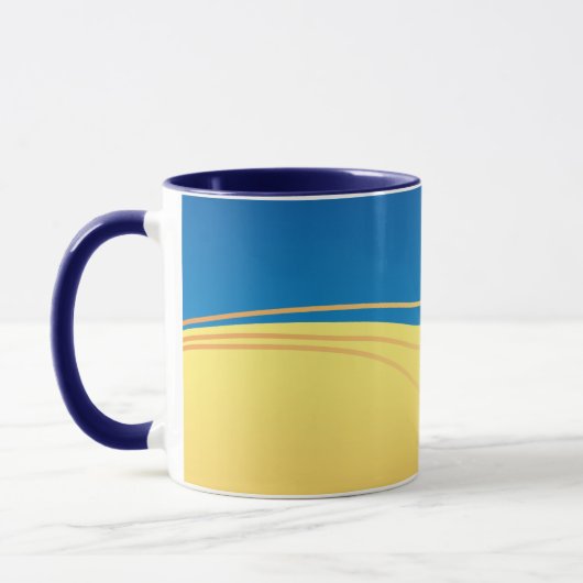 Flagge der Ukraine, symbolisch, Tasse (Links)