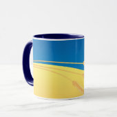 Flagge der Ukraine, symbolisch, Tasse (Vorderseite Links)