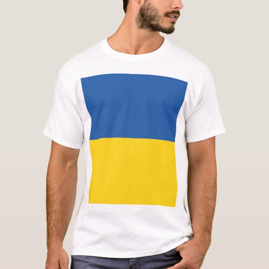 Flagge der Ukraine T-Shirt (Vorderseite)