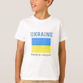Flagge der UKRAINE T-Shirt (Vorderseite)