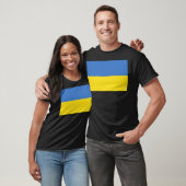 Flagge der Ukraine T-Shirt (Unisex)