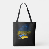 Flagge der Ukraine Tasche (Rückseite)