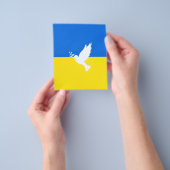 Flagge der Ukraine - Taube des Friedens - Freiheit Flyer (Gruppe)