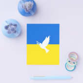 Flagge der Ukraine - Taube des Friedens - Freiheit Flyer (Einzeln)