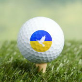 Flagge der Ukraine - Taube des Friedens - Freiheit Golfball (Insitu T-Shirt)