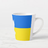 Flagge der Ukraine - Taube des Friedens - Freiheit Milchtasse (Rechts)