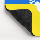 Flagge der Ukraine - Taube des Friedens - Freiheit Mousepad (Ecke)