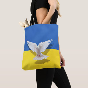 Flagge der Ukraine - Taube des Friedens - Freiheit Tasche