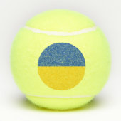 Flagge der Ukraine Tennisbälle (Rückseite)
