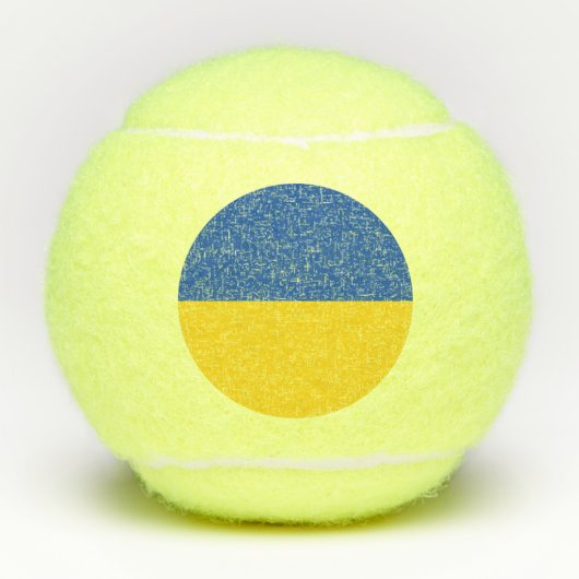 Flagge der Ukraine Tennisbälle (Vorderseite)