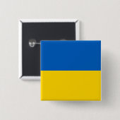 Flagge der Ukraine (Ukrainisch) Button (Vorne & Hinten)