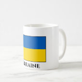 Flagge der Ukraine (Ukrainisch) Kaffeetasse (VorderseiteRechts)