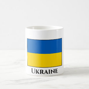 Flagge der Ukraine (Ukrainisch) Kaffeetasse